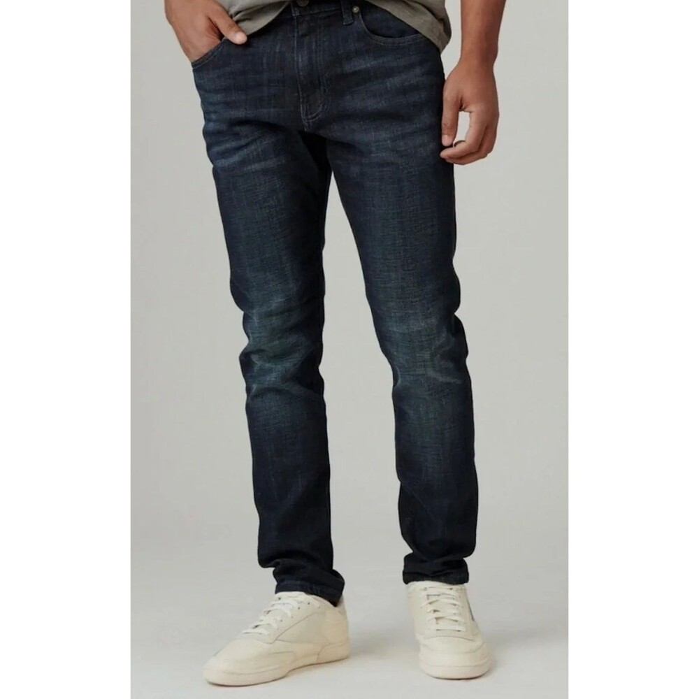 Lucky Brand 411 Athletic Taper Jeans Stretch Medium Wash Men’s Size 36x32